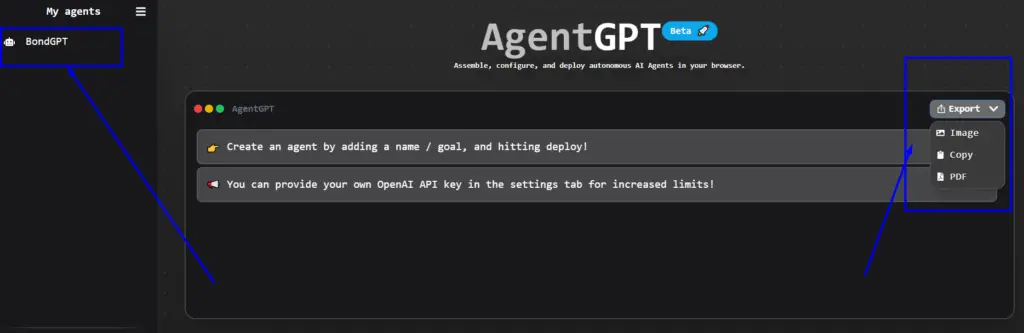 saved agentgpt outputs
