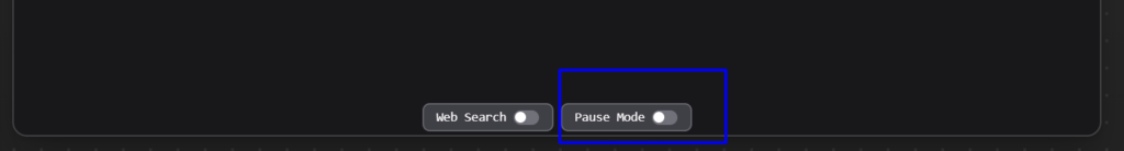 AgentGPT Pause feature