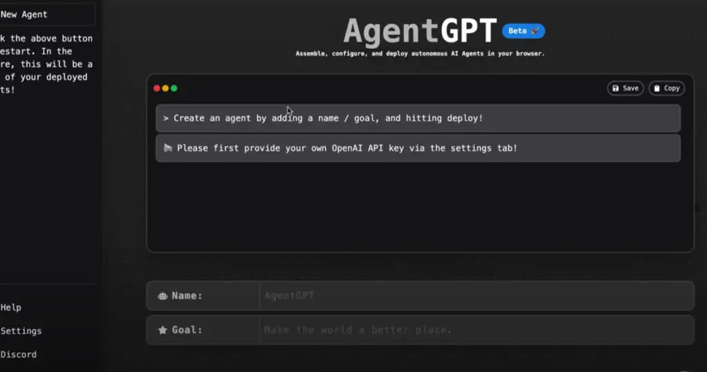 agent gpt fully set up and deployed