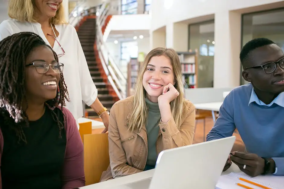 An image of a teacher happily engaging with a group of students around a table, while a robot assistive technology supports the interaction.