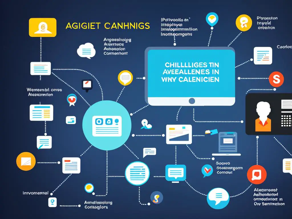 Illustration showing various challenges faced in using AgentGPT for sentiment analysis