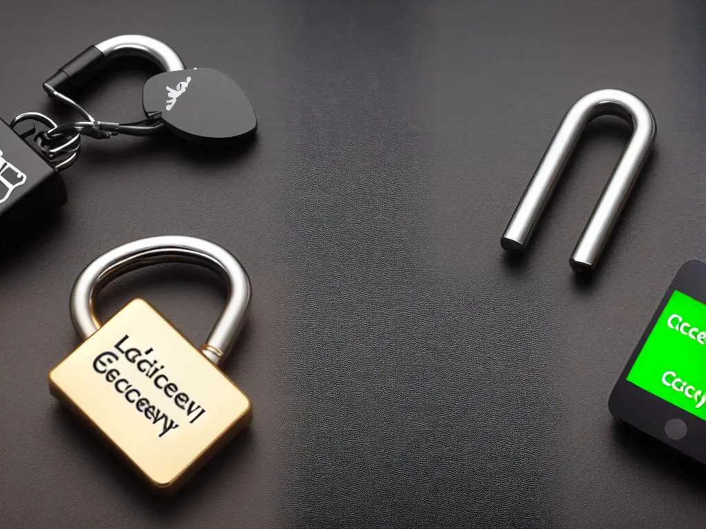 A computer screen showing a padlock with the words 'cybersecurity' written in bold letters.