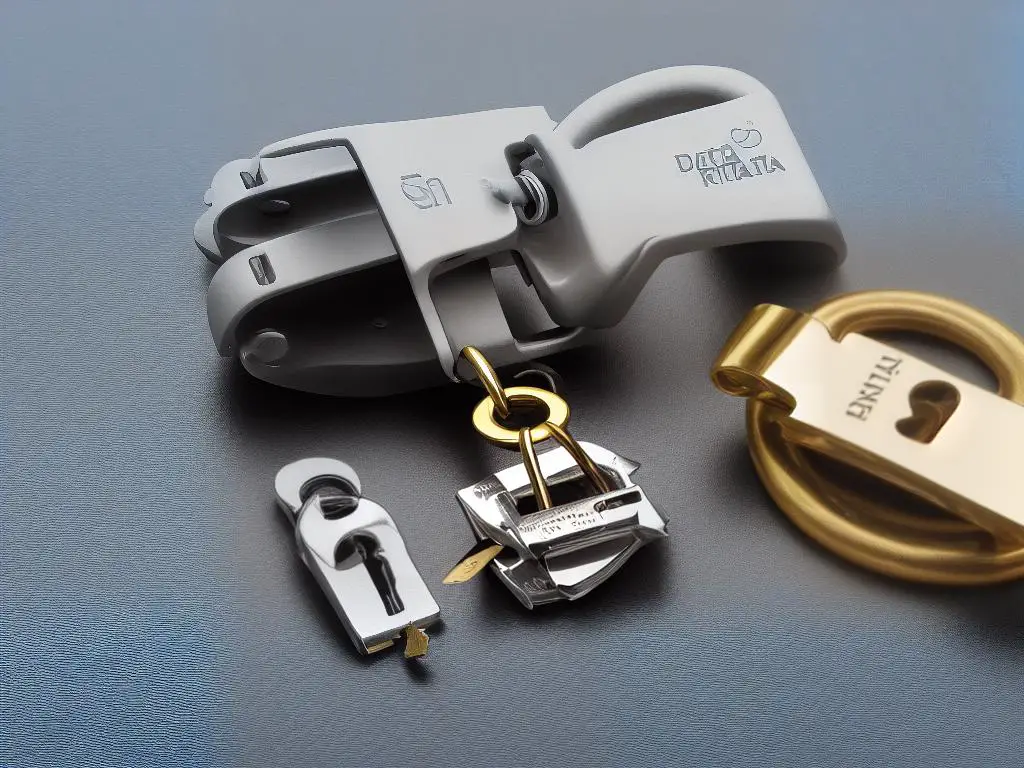 An image of a lock on a folder with the words 'data privacy regulations' next to it.