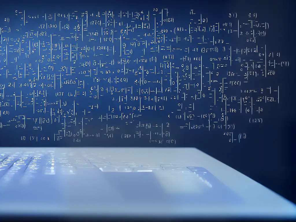 Illustration of a computer screen with code and mathematical formulas on it, representing distributed training for AI models.