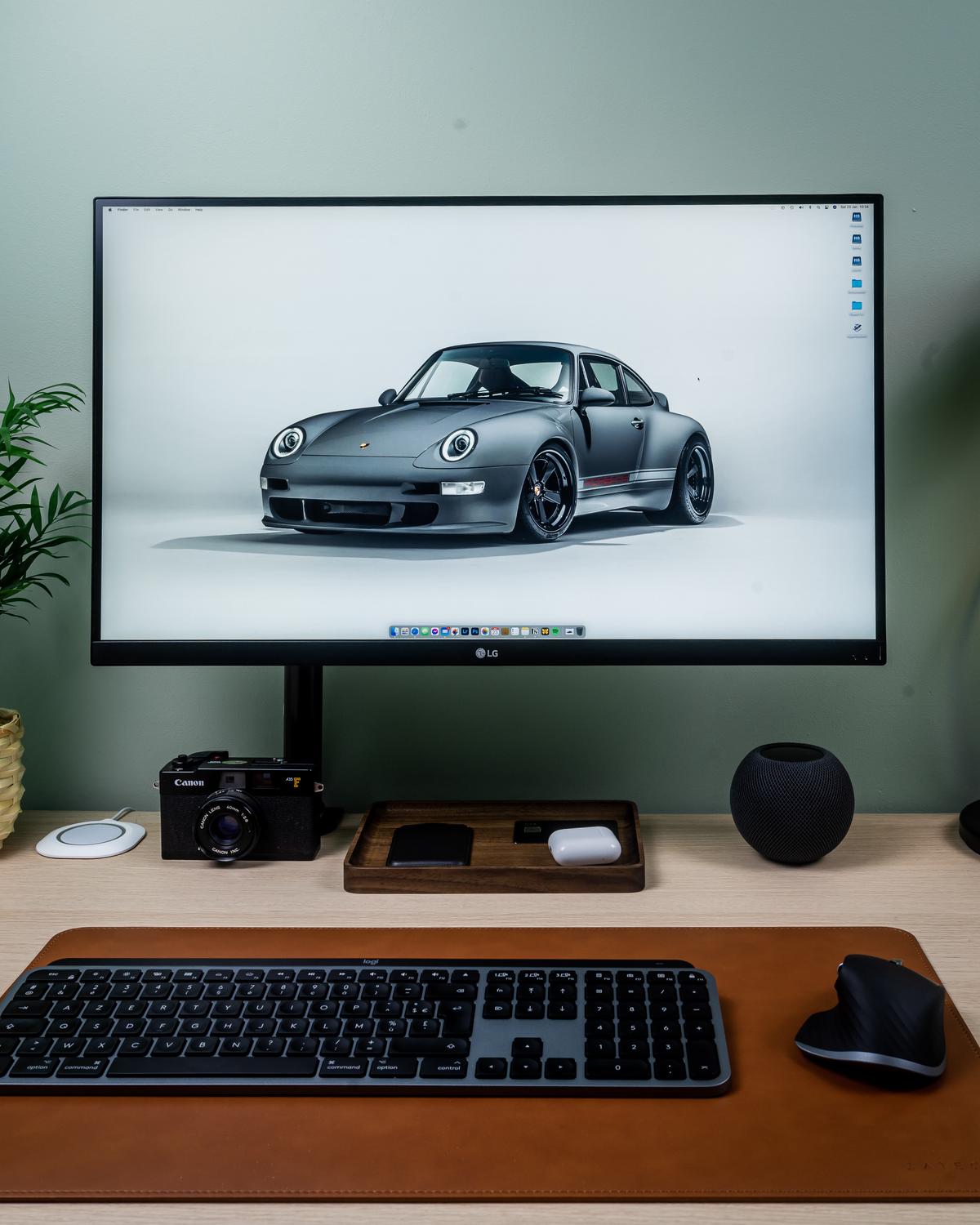 Illustration of a person working with text on a computer monitor